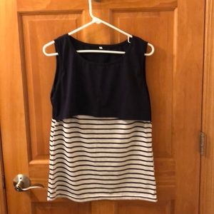 Maternity and nursing tank top